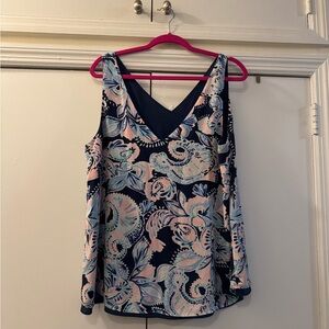 Lilly Pulitzer Reversible Sleeveless Top - Blue and Pink